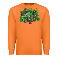 Carrot Happy St. Patrick's Day T-Rex Premium Sweatshirt - HowdyJamesFarm