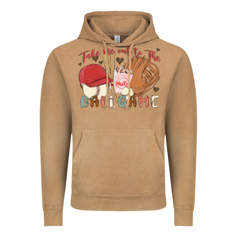 Take Me Out To The Ballgame Vintage Hoodie by MaliasSmallBusiness | Teevron