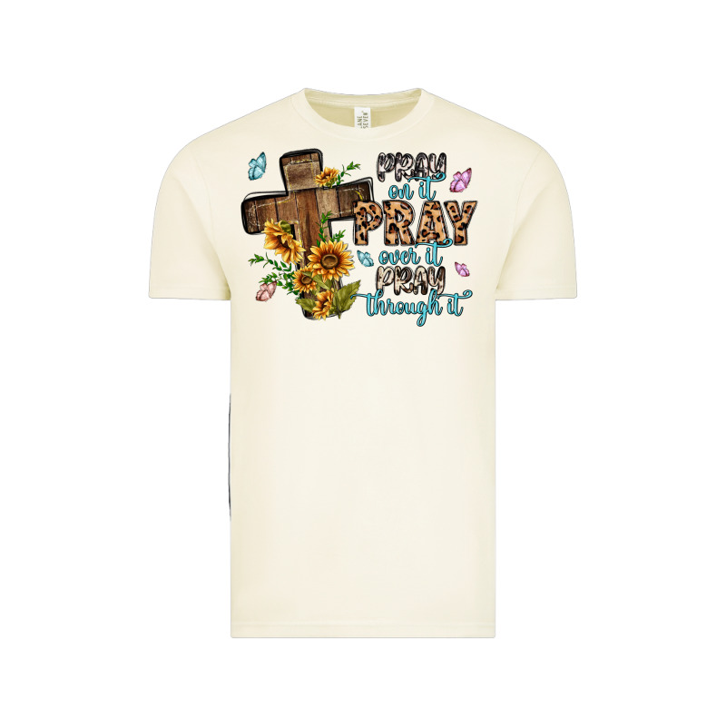 Pray On It Pray Over It Pray Through It Vintage Tee by MaliasSmallBusiness | Teevron