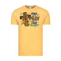 Vintage Mustard pray on it pray over it pray through it Vintage Tee - MaliasSmallBusiness