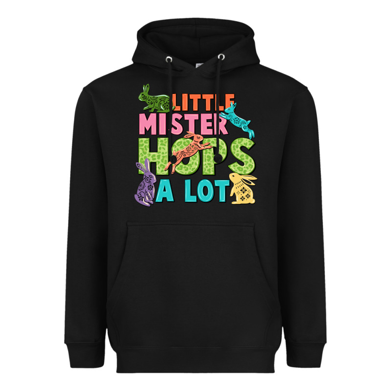 Little Mister Hops A Lot Easter Day Heavyweight Hoodie by CowGirlArtShop | Teevron