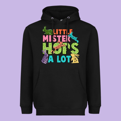 Little Mister Hops A Lot Easter Day Heavyweight Hoodie Designed By Cowgirlartshop