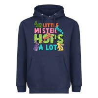 Navy Little mister hops a lot Easter Day Heavyweight Hoodie - CowGirlArtShop