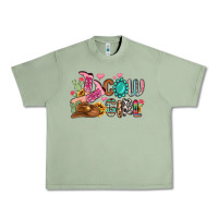 Oil Green western cowgirl Urban Heavy Tee - MaliasSmallBusiness