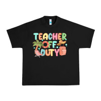 Teacher Off Duty Summer Urban Heavy Tee | Teevron