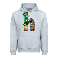 Heather Grey farm life alphabet lowercase letters h Urban Hoodie - BundleAndBundleShop