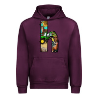 Mauve Wine farm life alphabet lowercase letters h Urban Hoodie - BundleAndBundleShop