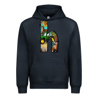 Navy farm life alphabet lowercase letters h Urban Hoodie - BundleAndBundleShop
