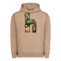 Pigment Burro farm life alphabet lowercase letters h Urban Hoodie - BundleAndBundleShop