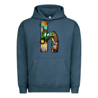 Pigment Midnight Navy farm life alphabet lowercase letters h Urban Hoodie - BundleAndBundleShop