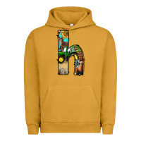 Pigment Peanut Butter farm life alphabet lowercase letters h Urban Hoodie - BundleAndBundleShop