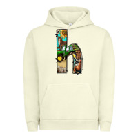 Pigment Pistachio farm life alphabet lowercase letters h Urban Hoodie - BundleAndBundleShop