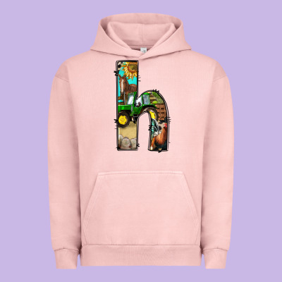 Farm Life Alphabet Lowercase Letters H Urban Hoodie Designed By Bundleandbundleshop