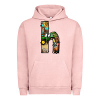 Pigment Salmon farm life alphabet lowercase letters h Urban Hoodie - BundleAndBundleShop