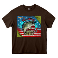 Chocolate Brown reel cool dad fishing Heavy Core Tee - Jasminsmagicworld