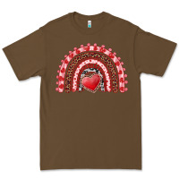 Cacao valentine's day rainbow with heart Premium Tee - AdoDesignShop