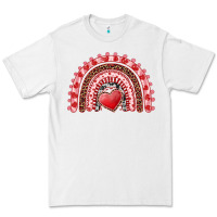 White valentine's day rainbow with heart Premium Tee - AdoDesignShop