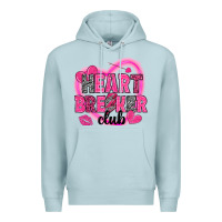 Blue Mist Heart breaker club Valentine's Day Premium Hoodie - HowdyJamesFarm