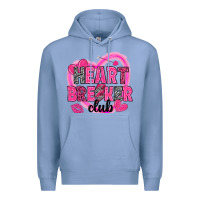 Colony Blue Heart breaker club Valentine's Day Premium Hoodie - HowdyJamesFarm