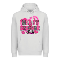 Dove Grey Heart breaker club Valentine's Day Premium Hoodie - HowdyJamesFarm