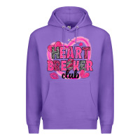 Purple Heart breaker club Valentine's Day Premium Hoodie - HowdyJamesFarm