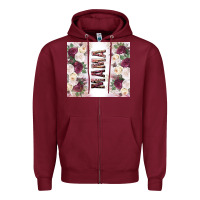 Burgundy mother’s day mama flowers tumbler tbs Zipper Hoodie - TumblerDesignByShophia