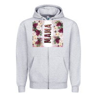 Heather Grey mother’s day mama flowers tumbler tbs Zipper Hoodie - TumblerDesignByShophia