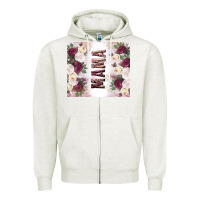 Oatmeal Heather mother’s day mama flowers tumbler tbs Zipper Hoodie - TumblerDesignByShophia
