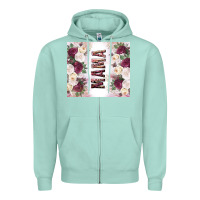 Seafoam mother’s day mama flowers tumbler tbs Zipper Hoodie - TumblerDesignByShophia
