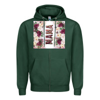 Sports Green mother’s day mama flowers tumbler tbs Zipper Hoodie - TumblerDesignByShophia