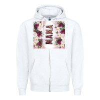 White mother’s day mama flowers tumbler tbs Zipper Hoodie - TumblerDesignByShophia
