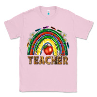 Bubblegum Pink rainbow teacher Classic Tee - NancyCooperArtShop