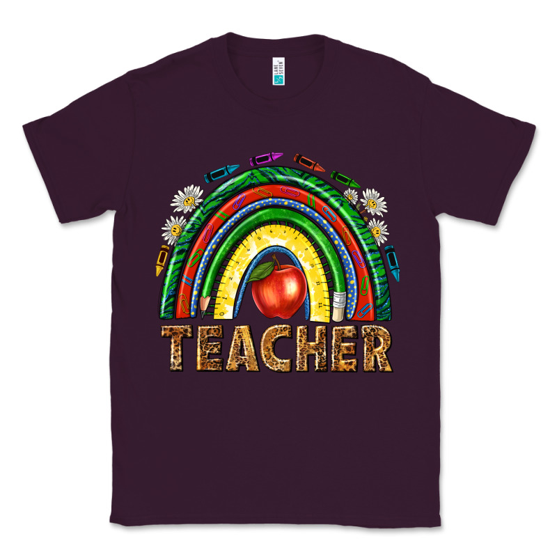 Rainbow Teacher Classic Tee by NancyCooperArtShop | Teevron