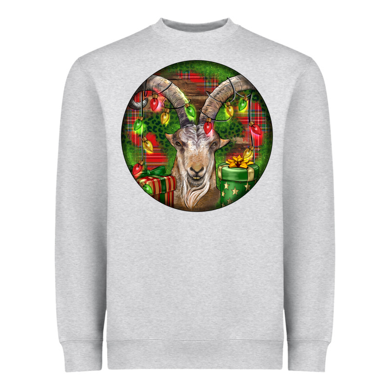 Spanish Goat Christmas Ornament Heavyweight Sweatshirt by LillyAllenDesigns | Teevron