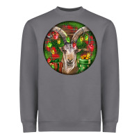 Storm Spanish Goat Christmas Ornament Heavyweight Sweatshirt - LillyAllenDesigns