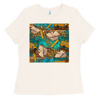 Bone student delivery specialist seamless pattern Ladies Tee - BundleAndBundleShop