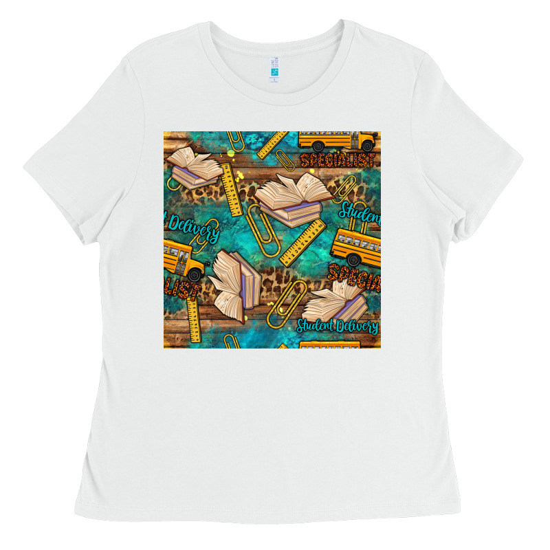 Student Delivery Specialist Seamless Pattern Ladies Tee by BundleAndBundleShop | Teevron