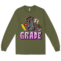 Army Green First Grade Long Sleeve Tee - RanaPortraitStore
