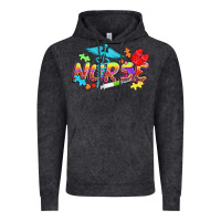 Vintage Black Autism Nurse Vintage Hoodie - NancyCooperArtShop