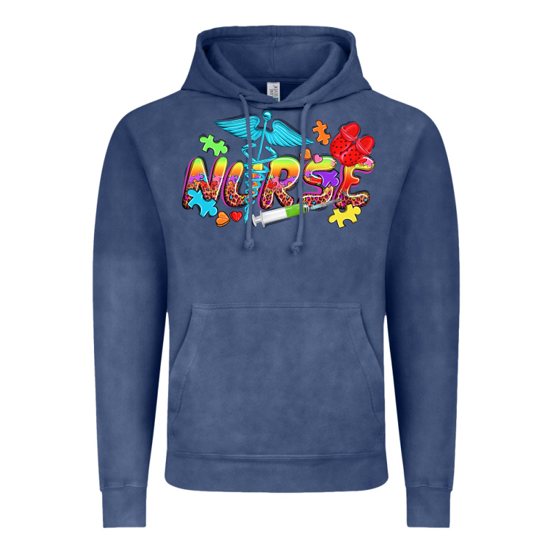Autism Nurse Vintage Hoodie by NancyCooperArtShop | Teevron