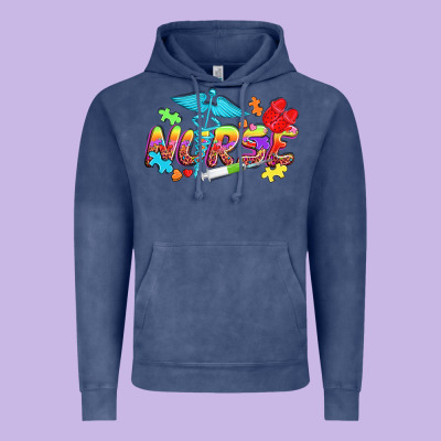 Autism Nurse Vintage Hoodie Designed By Nancycooperartshop