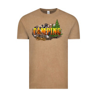 Vintage Coffee camping Vintage Tee - NancyCooperArtShop