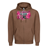Chestnut In October we wear pink Cancer Awareness Zipper Hoodie - HowdyJamesFarm