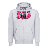 Heather Grey In October we wear pink Cancer Awareness Zipper Hoodie - HowdyJamesFarm