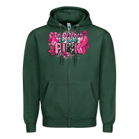 Sports Green In October we wear pink Cancer Awareness Zipper Hoodie - HowdyJamesFarm