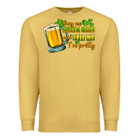 Antique Gold Buy me green beer and tell me i'm pretty Premium Sweatshirt - CowGirlArtShop