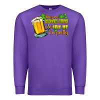 Purple Buy me green beer and tell me i'm pretty Premium Sweatshirt - CowGirlArtShop