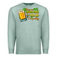 Seafoam Buy me green beer and tell me i'm pretty Premium Sweatshirt - CowGirlArtShop