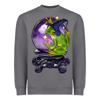 Storm Halloween Frog With Crystal Ball Heavyweight Sweatshirt - LillyAllenDesigns