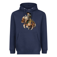 Navy Midilli little Cowboy kid rodeo Heavyweight Hoodie - HowdyJamesFarm